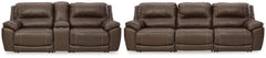 Furniture City Laplace - Ashley Furniture - Dunleith 3-Piece Reclining Sofa and 3-Piece Loveseat with Console - 3-Piece Reclining Sofa and 3-Piece Loveseat with Console - U71604U1