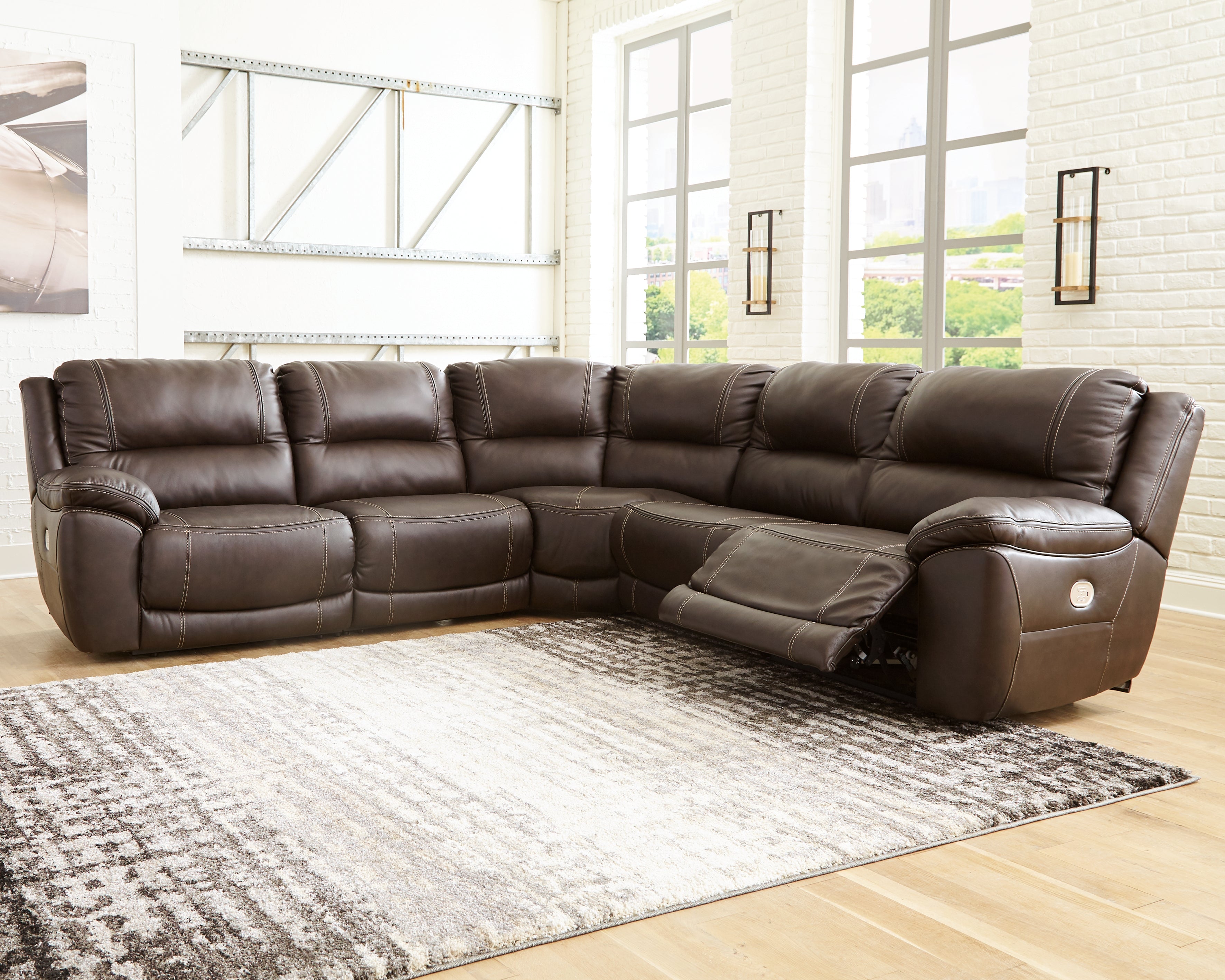 Furniture City Laplace - Ashley Furniture - Dunleith 5-Piece Power Reclining Sectional - 5-Piece Power Reclining Sectional - U71604S1