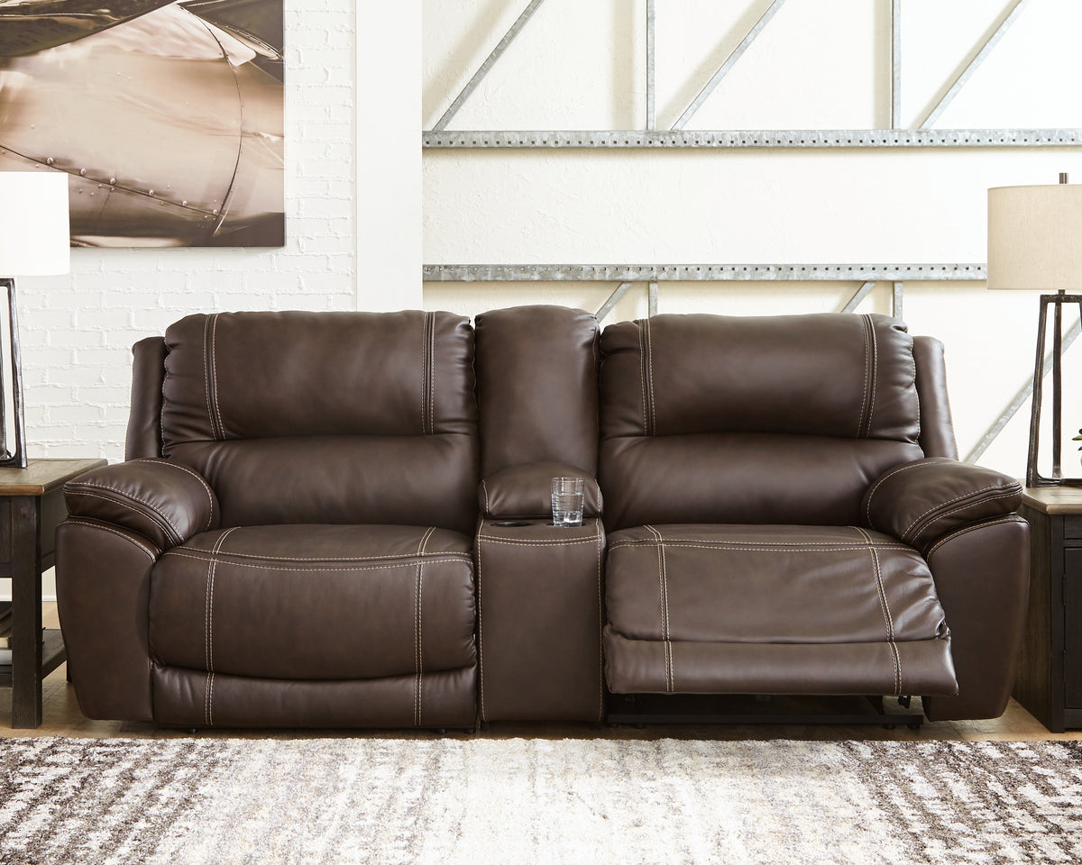 Furniture City Laplace - Ashley Furniture - Dunleith 3-Piece Power Reclining Loveseat with Console - 3-Piece Power Reclining Loveseat with Console - U71604S4