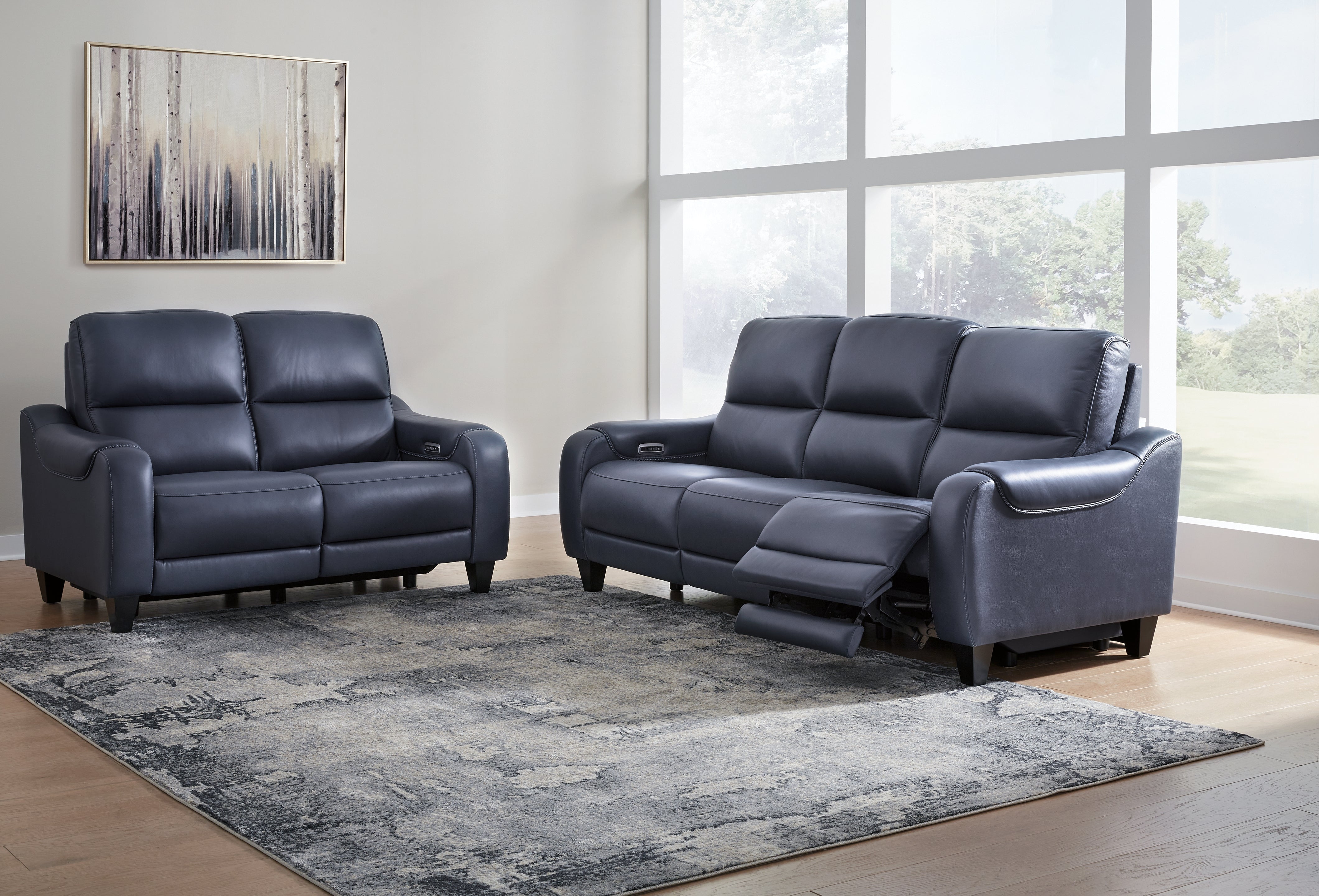 Furniture City Laplace - Ashley Furniture - Mercomatic Power Reclining Sofa and Loveseat - Power Reclining Sofa and Loveseat - U75311U1