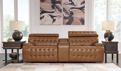 Furniture City Laplace - Ashley Furniture - Temmpton Sectionals - 3-Piece Power Reclining Sectional Loveseat with Console - U92708S2