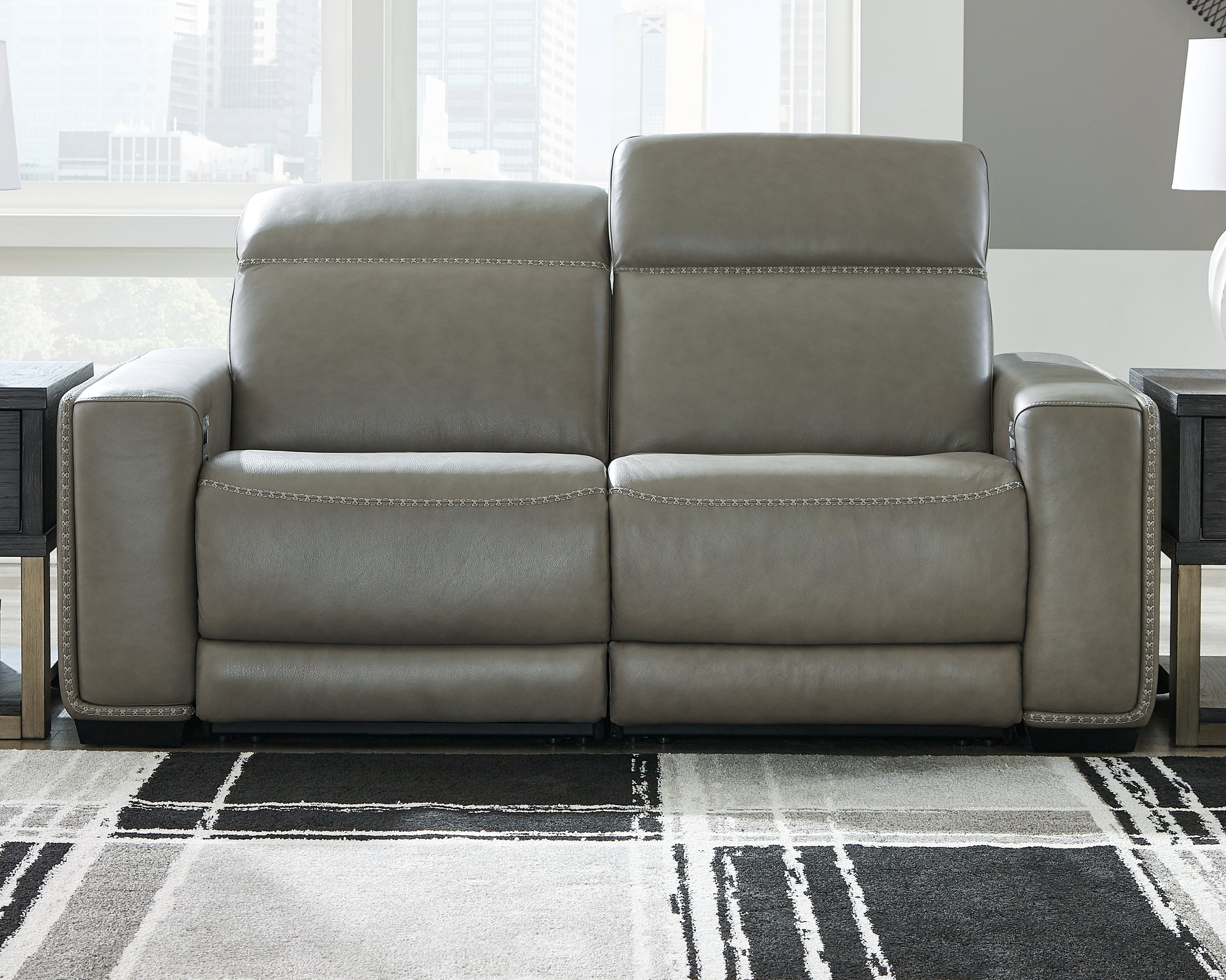 Furniture City Laplace - Ashley Furniture - Correze Sectionals - 2-Piece Power Reclining Sectional / Gray - U94202S10
