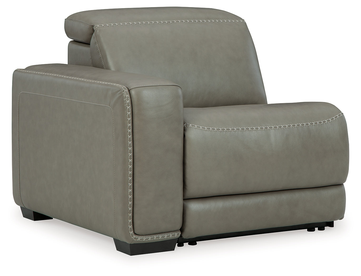 Furniture City Laplace - Ashley Furniture - Correze Sectionals - LAF Zero Wall Power Recliner / Gray - U9420258