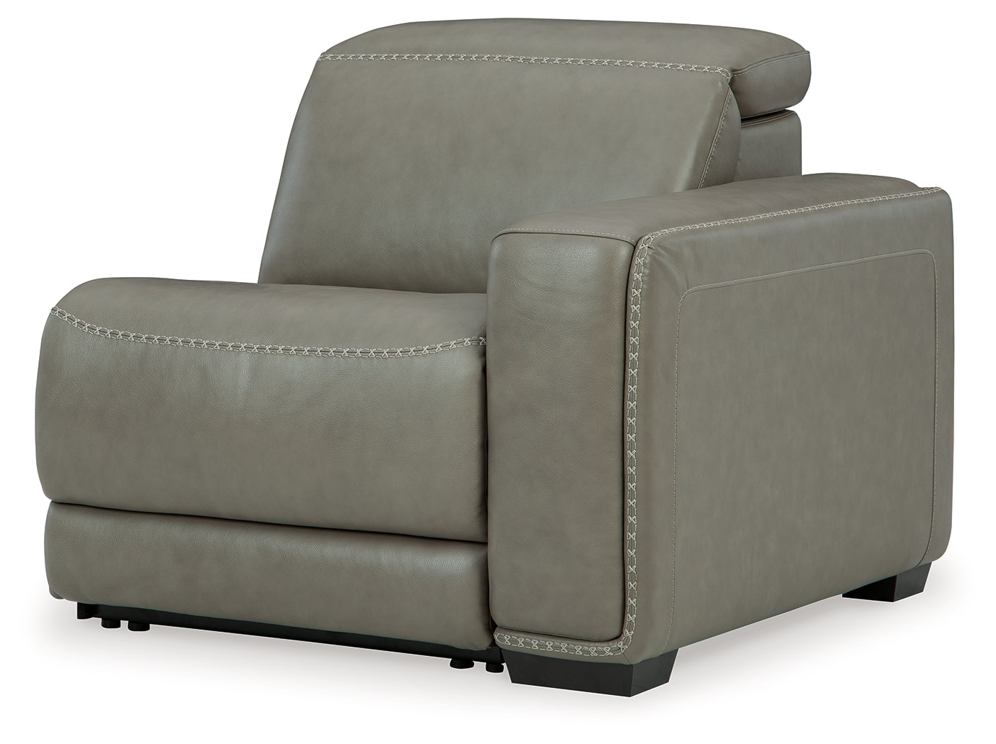 Furniture City Laplace - Ashley Furniture - Correze Sectionals - RAF Zero Wall Power Recliner / Gray - U9420262