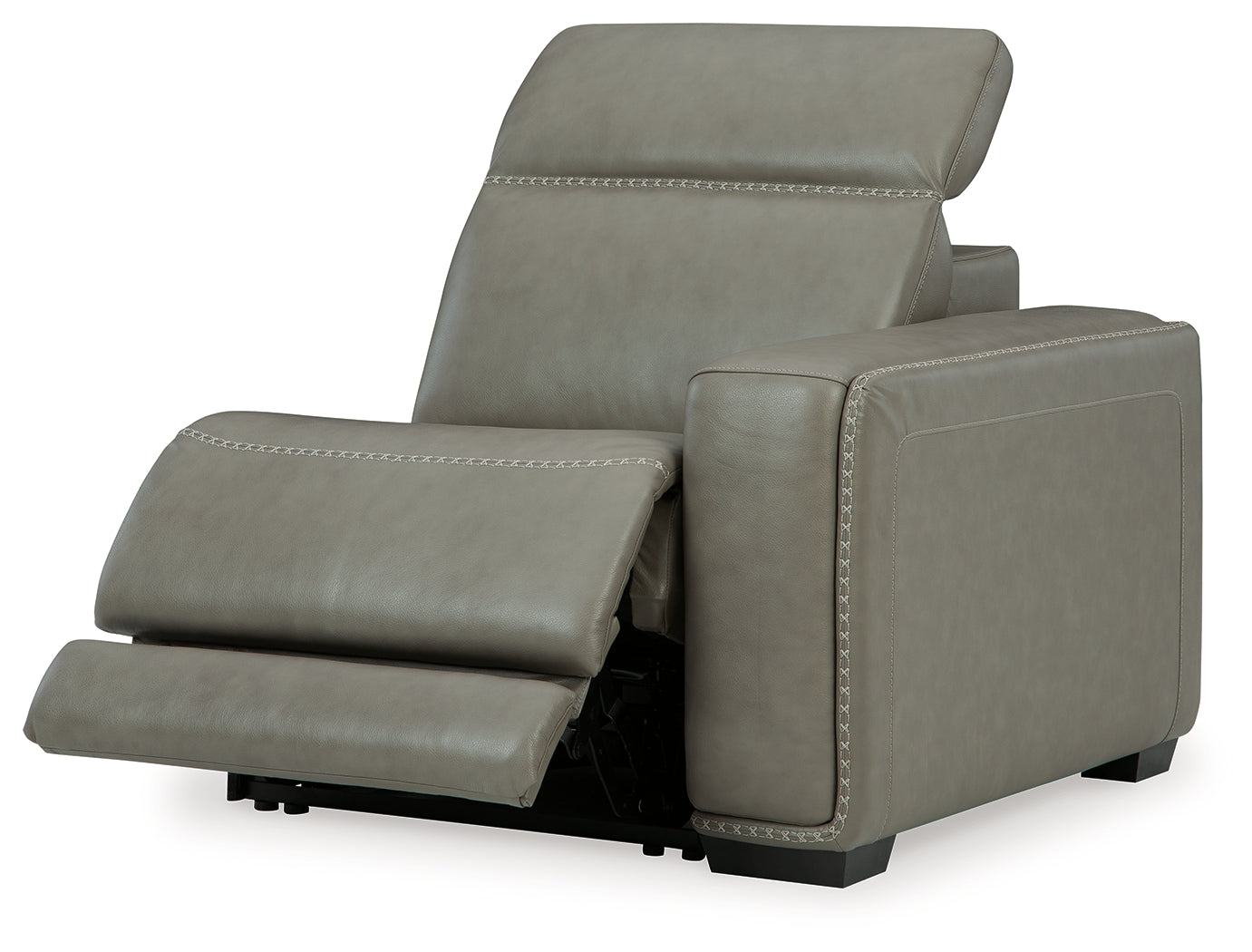 Furniture City Laplace - Ashley Furniture - Correze Sectionals - RAF Zero Wall Power Recliner / Gray - U9420262