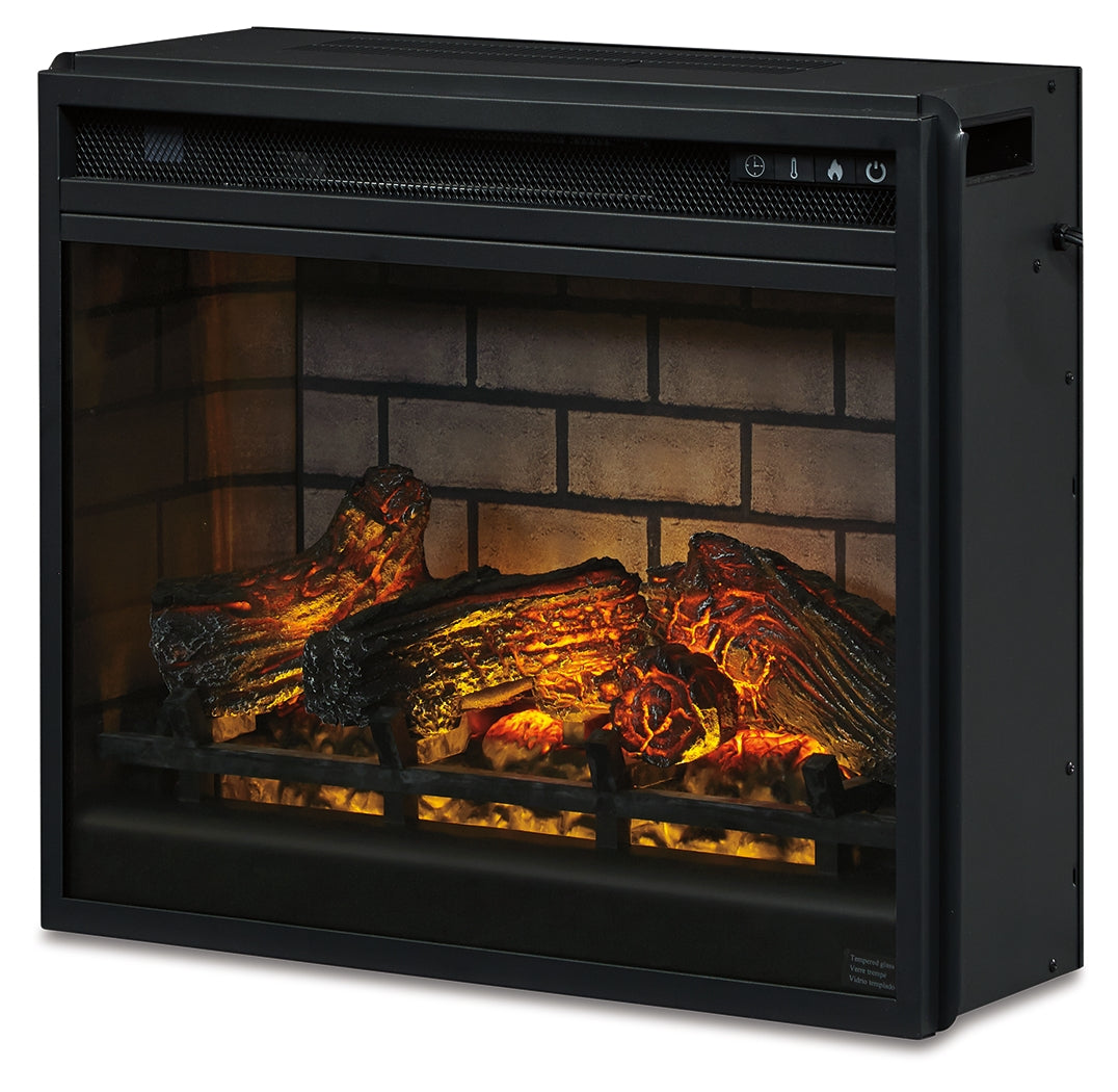 Furniture City Laplace - Ashley Furniture - Entertainment Accessories Electric Fireplace Insert - Electric Infrared Fireplace Insert / Black - W100-101