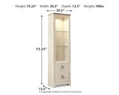 Furniture City Laplace - Ashley Furniture - Willowton Entertainment Center - Bridge / Whitewash - W267-27