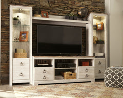 Furniture City Laplace - Ashley Furniture - Willowton 4-Piece Entertainment Center - 4-Piece Entertainment Center - W267W3