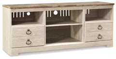 Furniture City Laplace - Ashley Furniture - Willowton TV Stand - 64" / Whitewash - W267-68