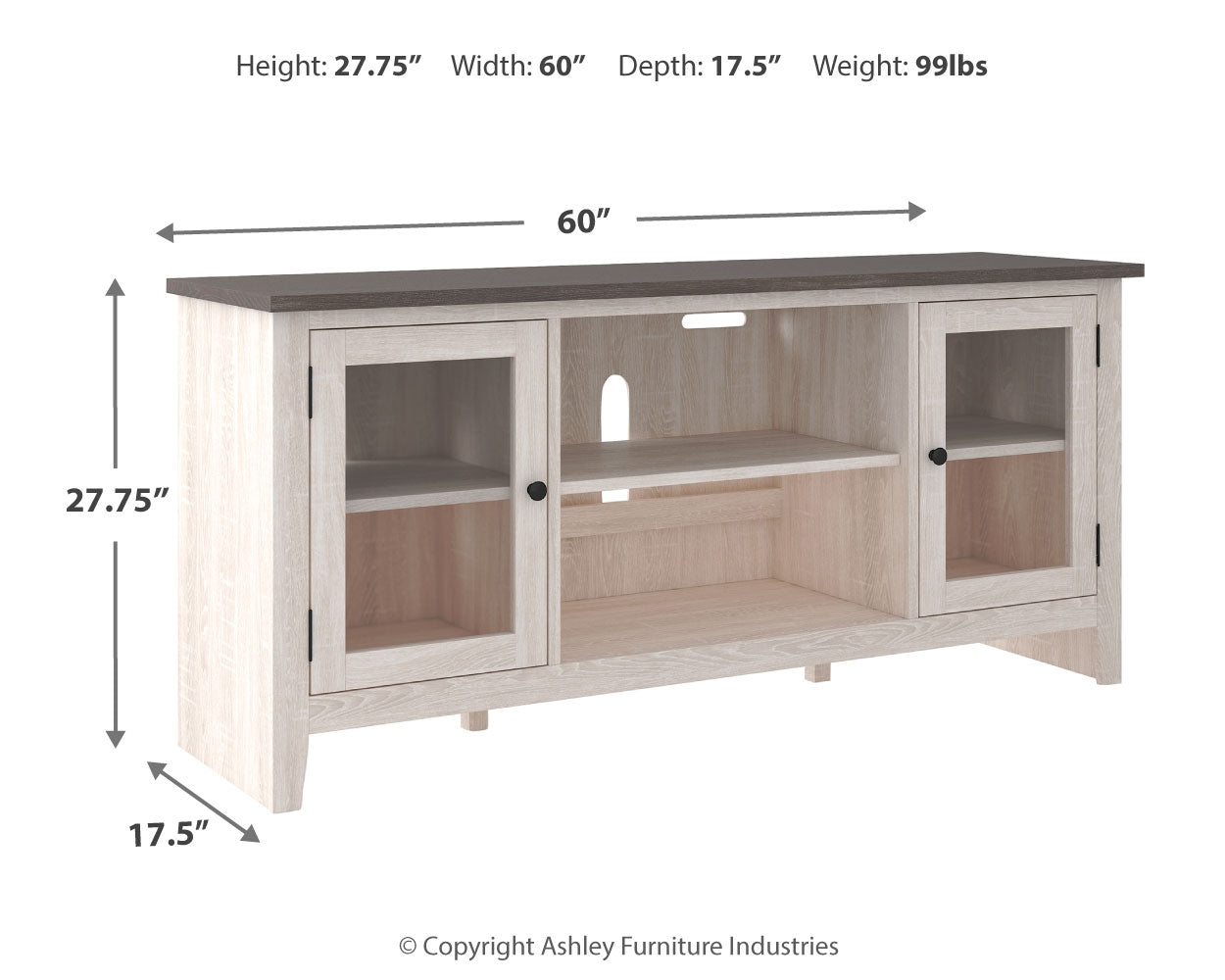 Furniture City Laplace - Ashley Furniture - Dorrinson 54" TV Stand - 60" / Two-tone - W287-68