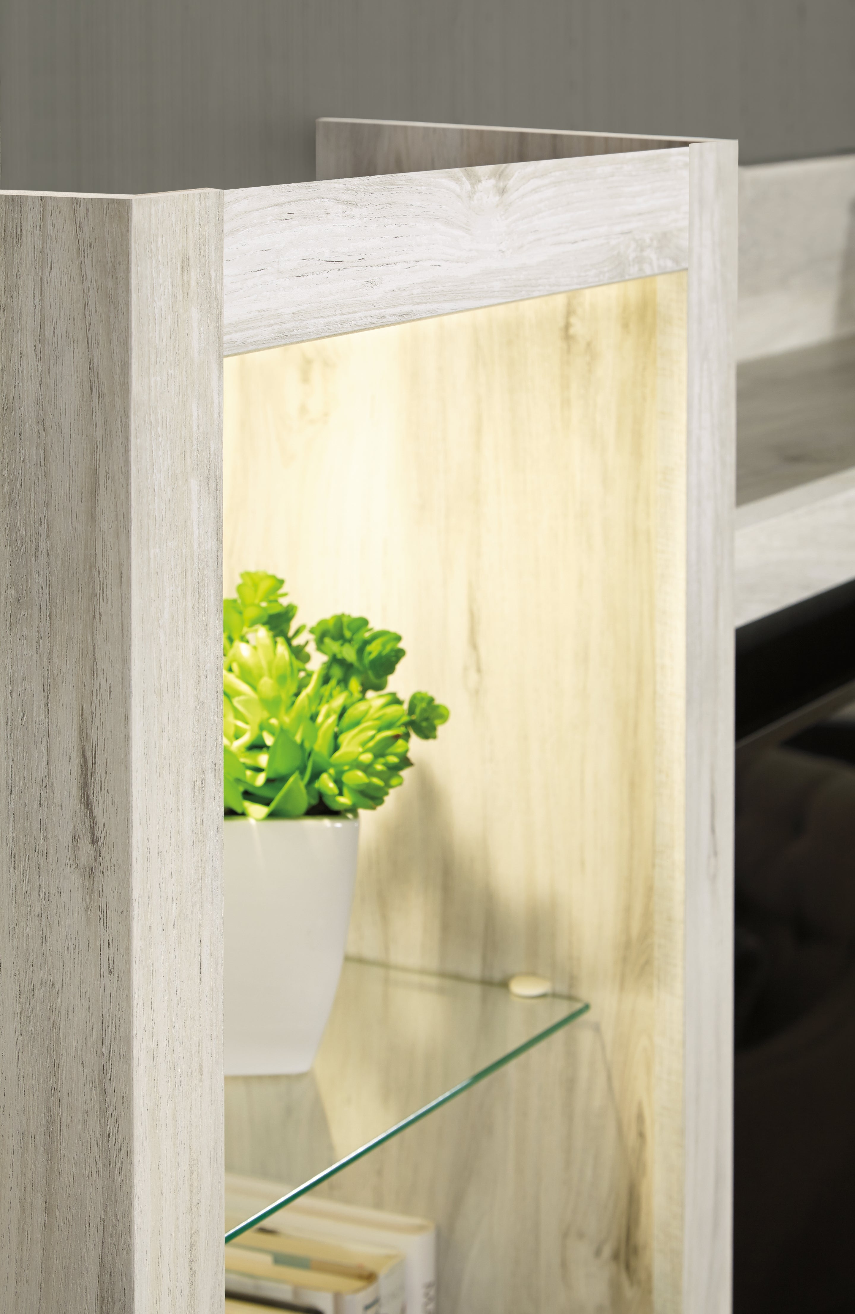Furniture City Laplace - Ashley Furniture - Bellaby Entertainment Center - Pier / Whitewash - W331-24