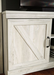 Furniture City Laplace - Ashley Furniture - Bellaby 63" TV Stand with Fireplace - 63" TV Stand with Fireplace / Whitewash - W331W4