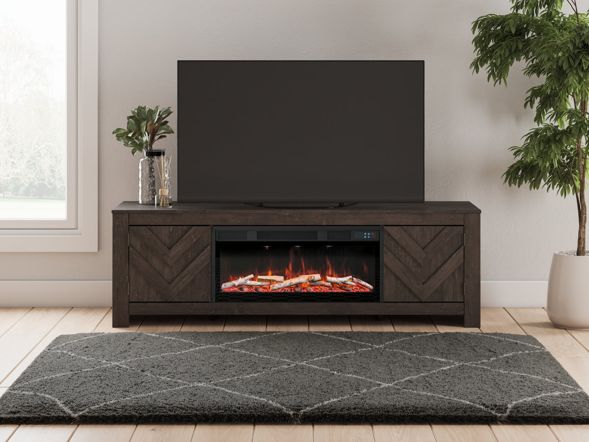 Furniture City Laplace - Ashley Furniture - Cayboni 71" TV Stand with Electric Fireplace - 71" TV Stand with Electric Fireplace - W3789W1