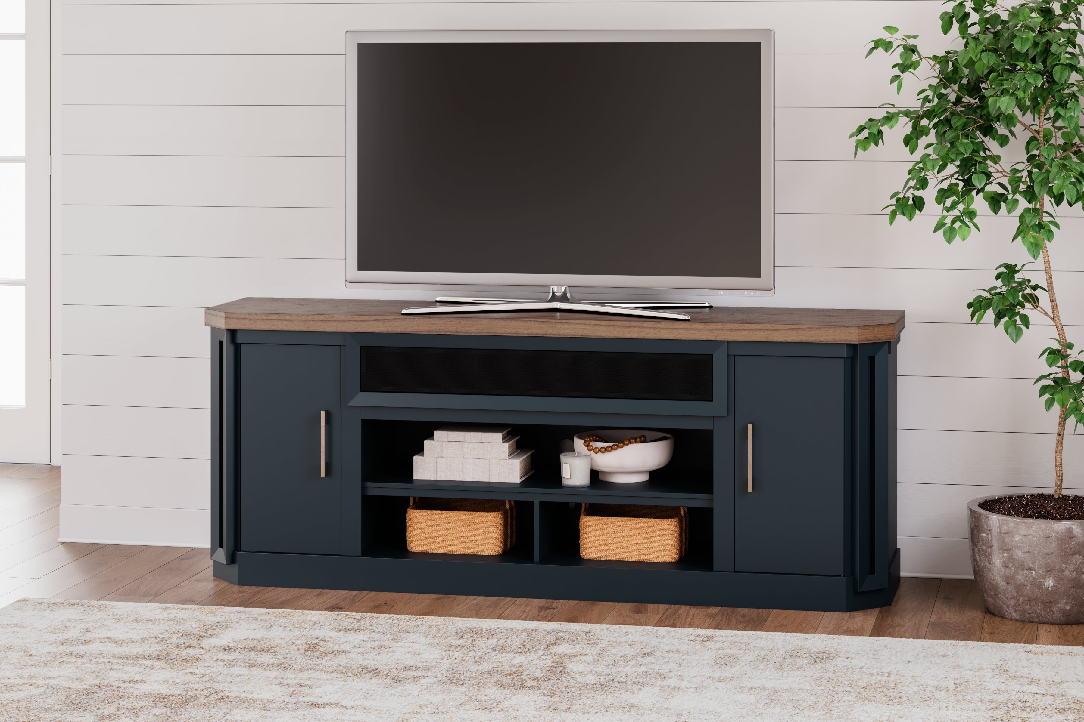 Furniture City Laplace - Ashley Furniture - Landocken 83" TV Stand - 83" - W402-68