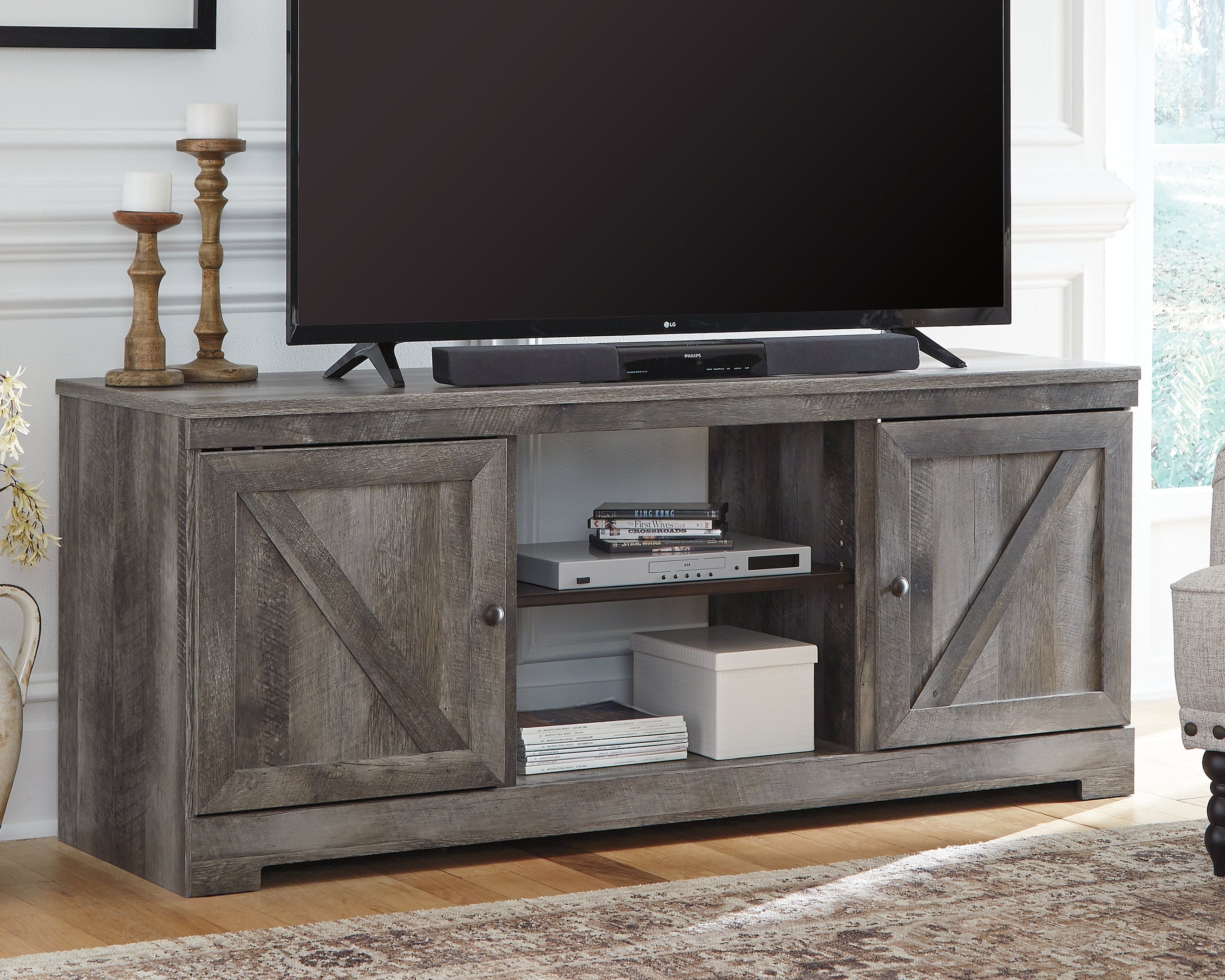 Furniture City Laplace - Ashley Furniture - Wynnlow TV Stand - 63" / Gray - W440-68