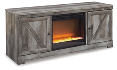 Furniture City Laplace - Ashley Furniture - Wynnlow 63" TV Stand with Electric Fireplace - 63" TV Stand with Electric Fireplace / Gray - W440W4