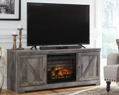 Furniture City Laplace - Ashley Furniture - Wynnlow 63" TV Stand with Electric Fireplace - 63" TV Stand with Electric Fireplace / Gray - W440W9
