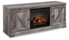 Furniture City Laplace - Ashley Furniture - Wynnlow 63" TV Stand with Electric Fireplace - 63" TV Stand with Electric Fireplace / Gray - W440W9