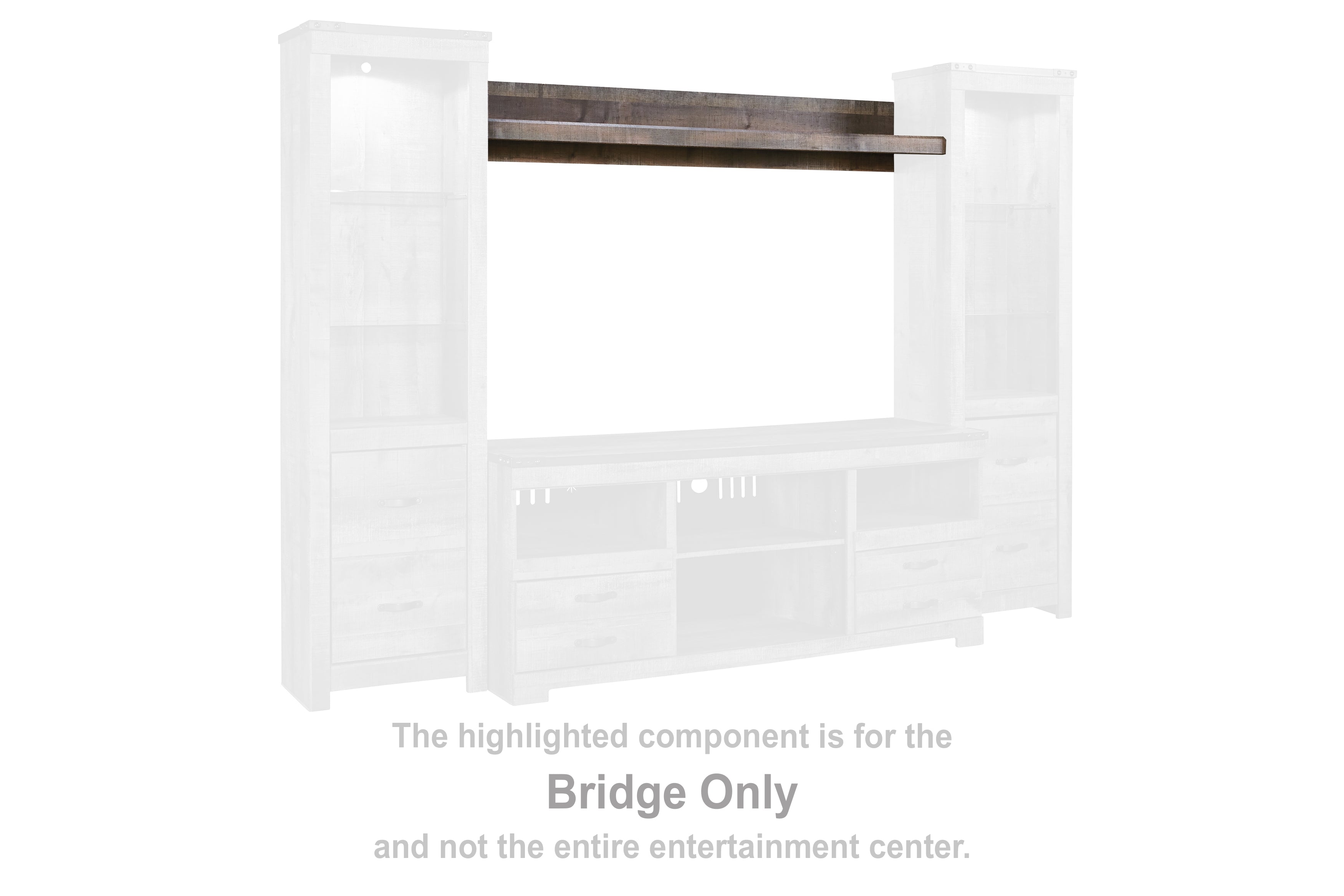 Furniture City Laplace - Ashley Furniture - Trinell Entertainment Center - Bridge - W446-27