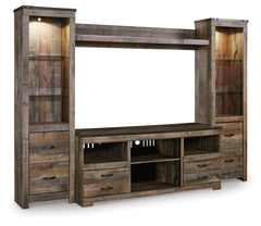 Furniture City Laplace - Ashley Furniture - Trinell Entertainment Center - Bridge / Brown - W446-27