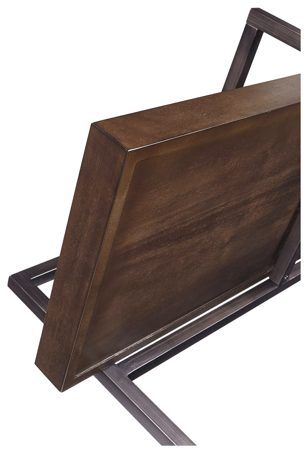 Furniture City Laplace - Ashley Furniture - Starmore Entertainment Center - 3-Piece Entertainment Center / Brown/Gunmetal - W633W1