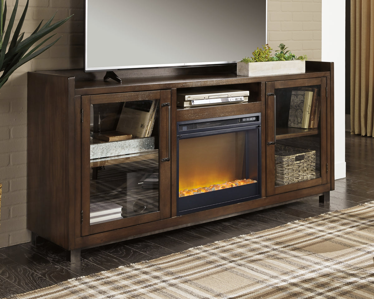 Furniture City Laplace - Ashley Furniture - Starmore 70" TV Stand with Electric Fireplace - 70" TV Stand with Electric Fireplace / Brown - W633W4