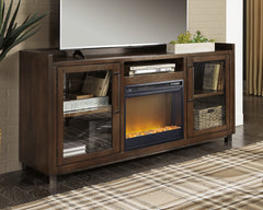 Furniture City Laplace - Ashley Furniture - Starmore 70" TV Stand with Electric Fireplace - 70" TV Stand with Electric Fireplace / Brown - W633W4