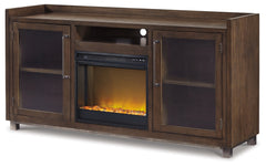 Furniture City Laplace - Ashley Furniture - Starmore 70" TV Stand with Electric Fireplace - 70" TV Stand with Electric Fireplace / Brown - W633W4