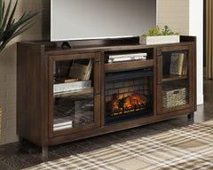 Furniture City Laplace - Ashley Furniture - Starmore 70" TV Stand with Electric Fireplace - 70" TV Stand with Electric Fireplace / Brown - W633W5