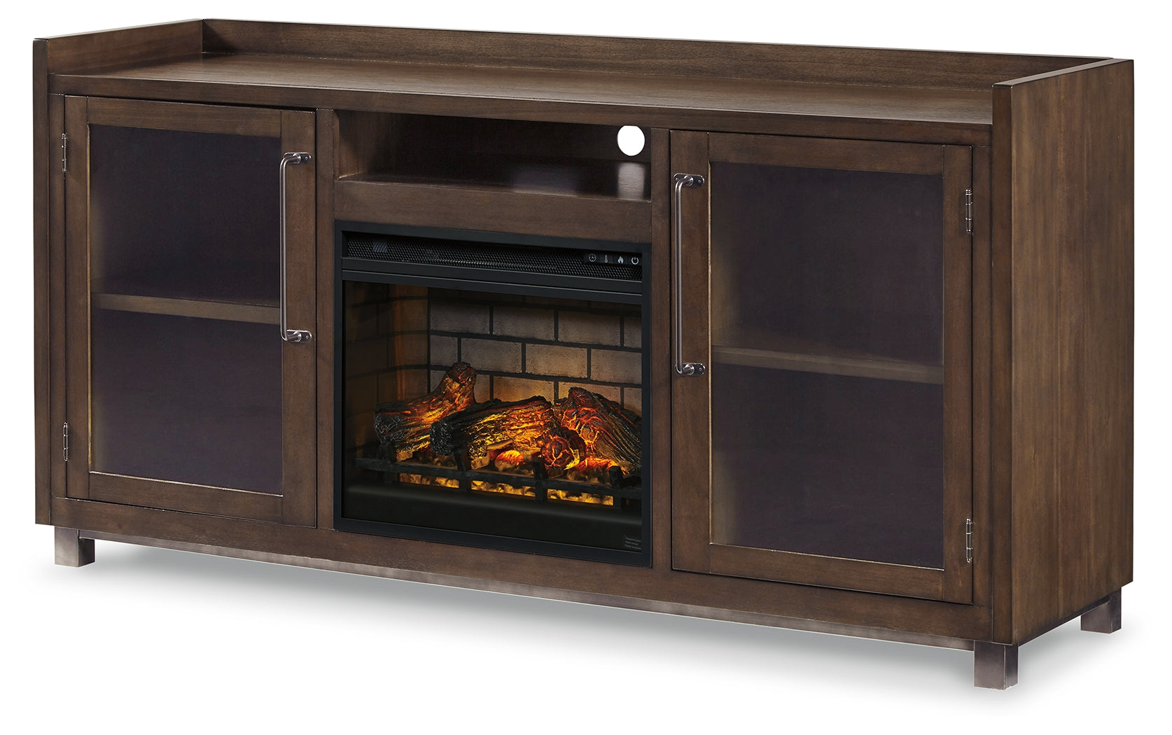 Furniture City Laplace - Ashley Furniture - Starmore 70" TV Stand with Electric Fireplace - 70" TV Stand with Electric Fireplace / Brown - W633W5