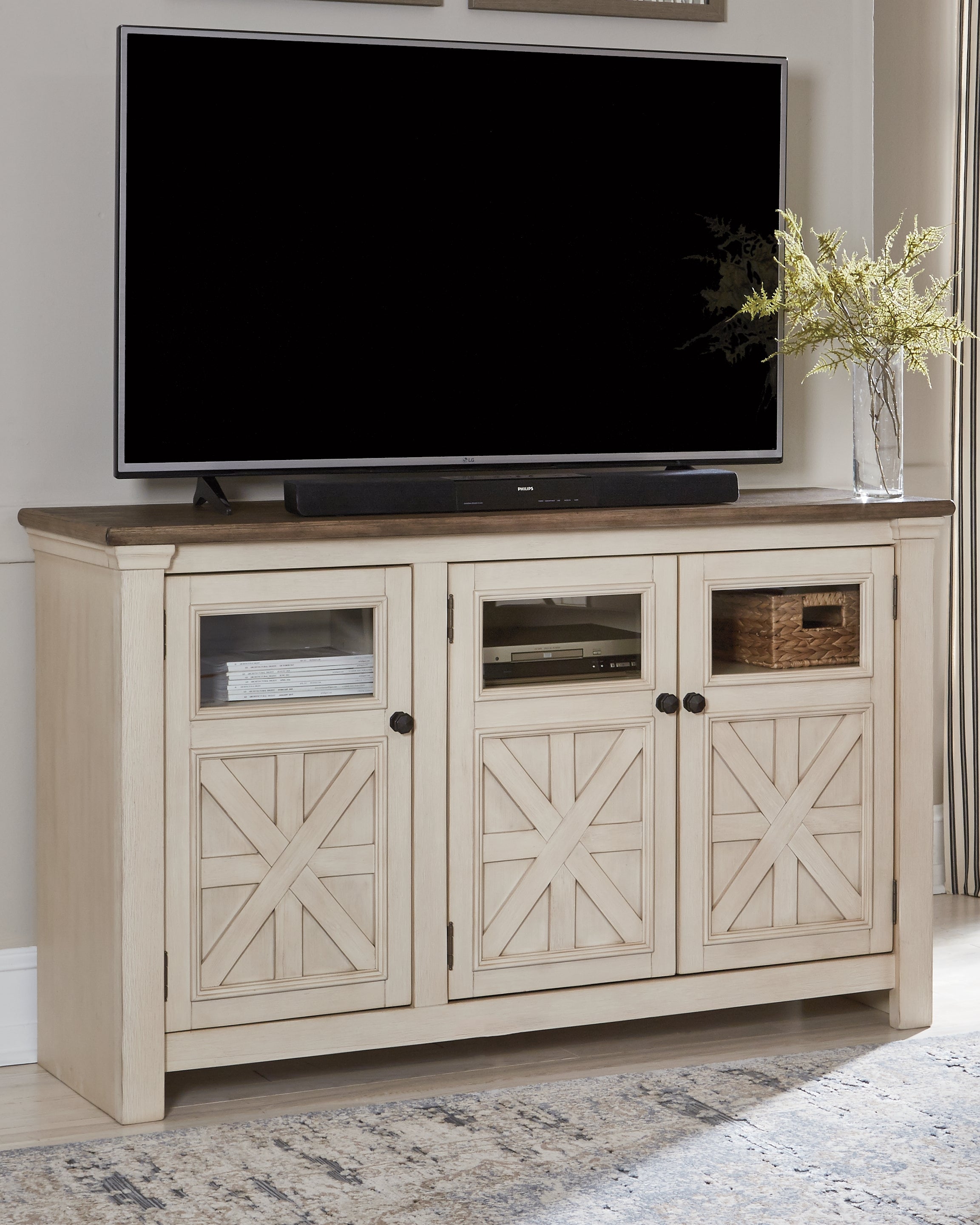 Furniture City Laplace - Ashley Furniture - Bolanburg 74" TV Stand - 60" - W647-38