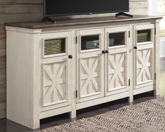 Furniture City Laplace - Ashley Furniture - Bolanburg 60" TV Stand - 60" / White/Weathered Gray - W647-38