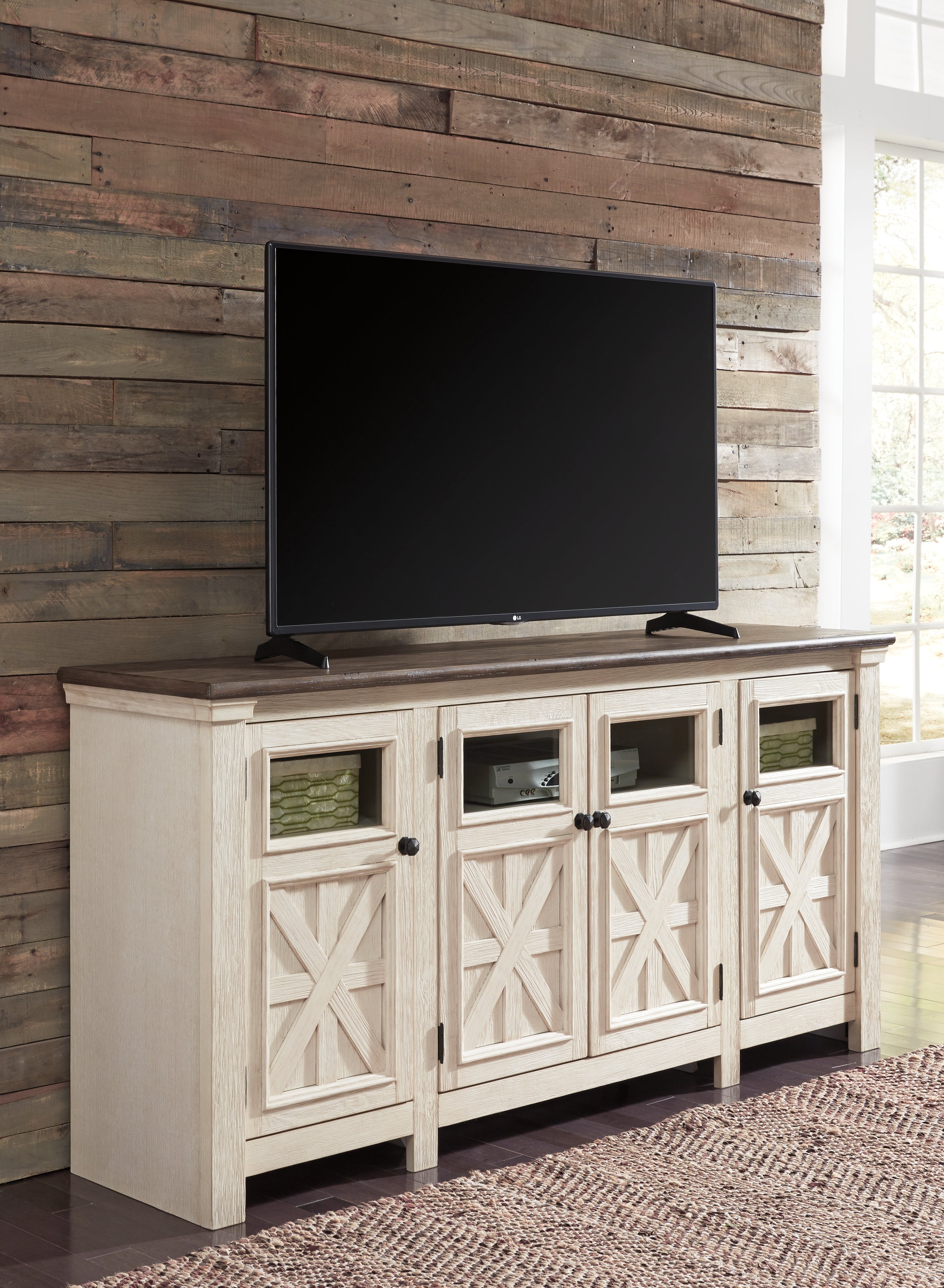 Furniture City Laplace - Ashley Furniture - Bolanburg 74" TV Stand - 74" - W647-60
