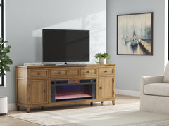 Furniture City Laplace - Ashley Furniture - Sharlance 81" TV Stand with Electric Fireplace - 81" TV Stand with Electric Fireplace - W655W2
