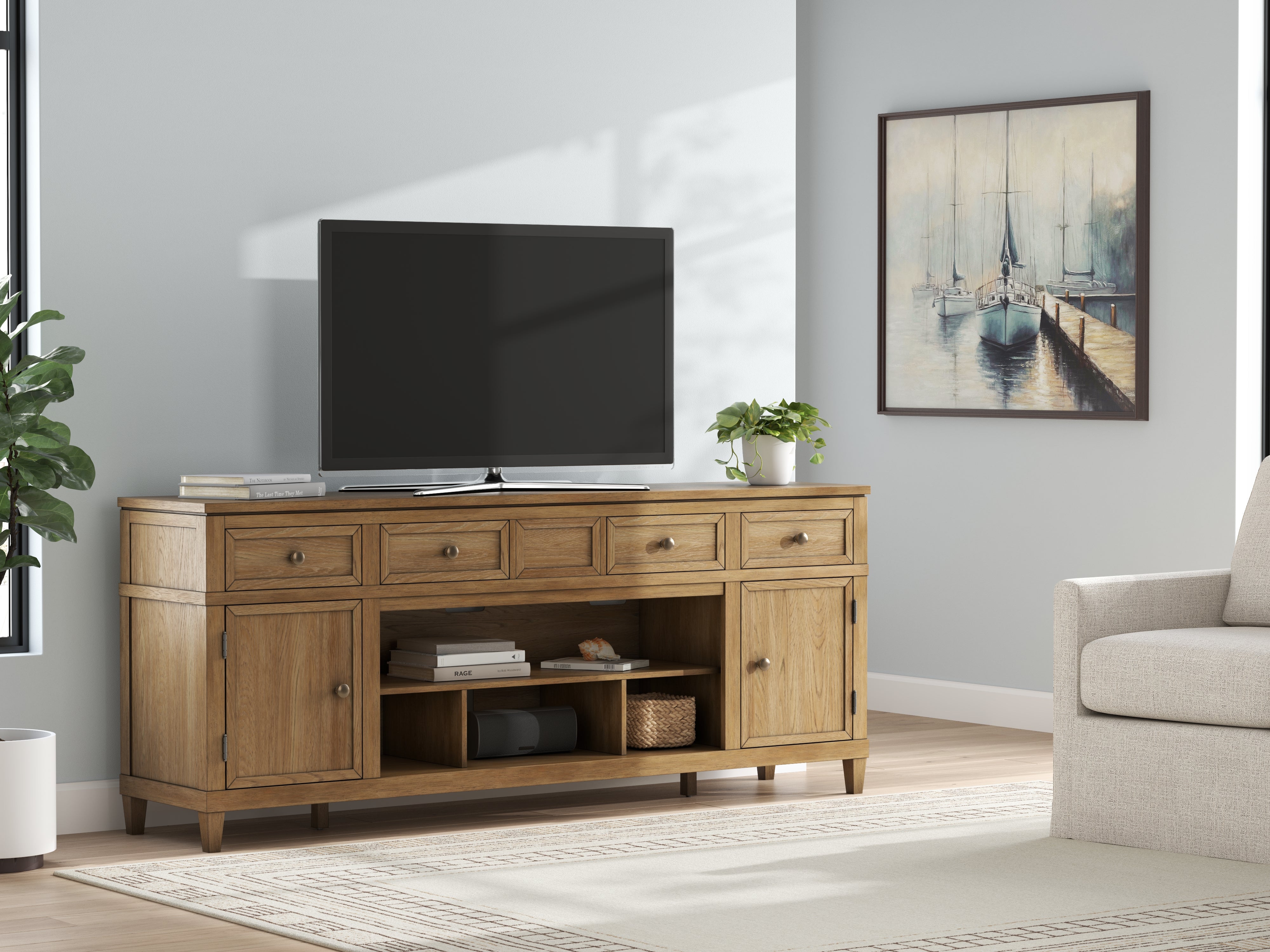 Furniture City Laplace - Ashley Furniture - Sharlance 81" TV Stand - 81" - W655-68
