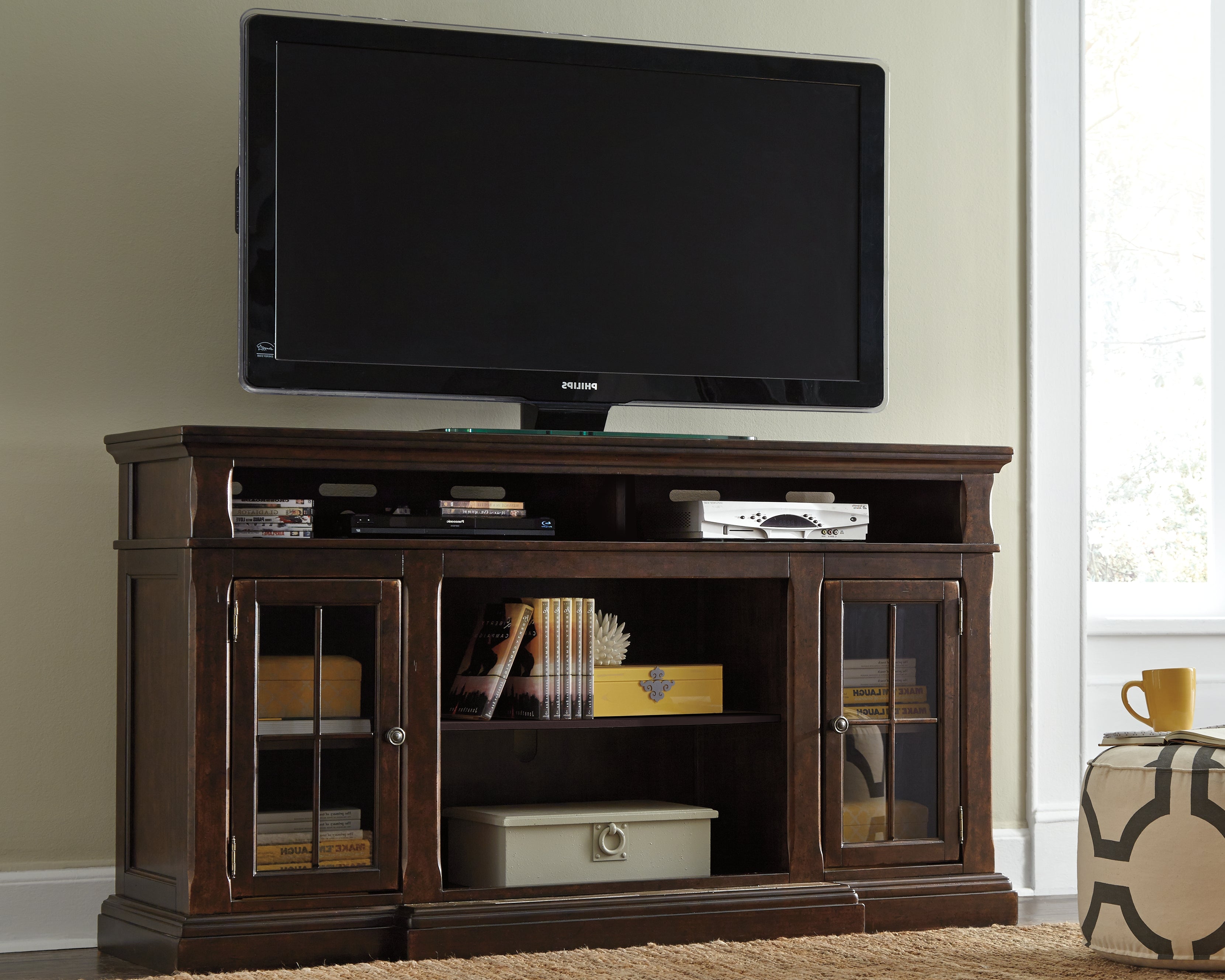 Furniture City Laplace - Ashley Furniture - Roddinton 72" TV Stand - 72" / Dark Brown - W701-88
