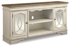 Furniture City Laplace - Ashley Furniture - Realyn 74" TV Stand - 74" / Chipped White - W743-68