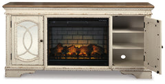 Furniture City Laplace - Ashley Furniture - Realyn 74" TV Stand with Electric Fireplace - 74" TV Stand with Electric Fireplace - W743W2