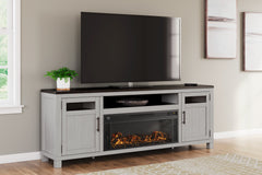 Furniture City Laplace - Ashley Furniture - Darborn 88" TV Stand with Electric Fireplace - 88" TV Stand with Electric Fireplace - W796W1