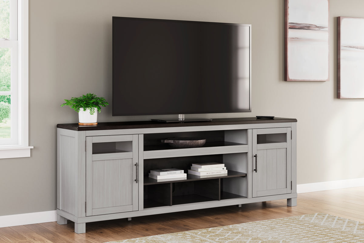 Furniture City Laplace - Ashley Furniture - Darborn 88" TV Stand - 88" / Gray/Brown - W796-68