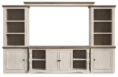 Furniture City Laplace - Ashley Furniture - Havalance Entertainment Center - 4-Piece Entertainment Center / Two-tone - W814W1