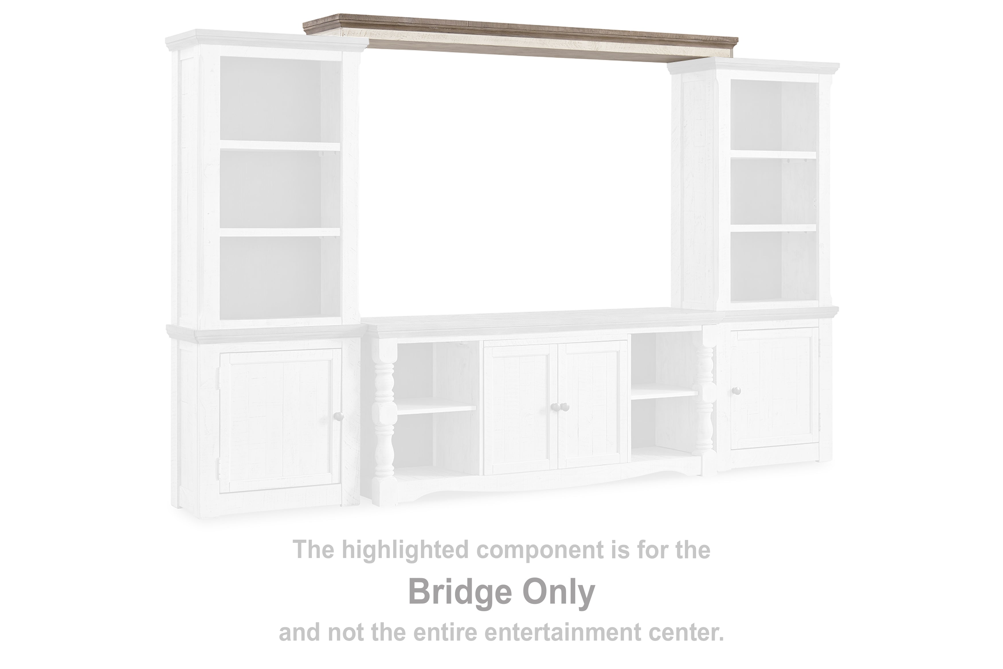 Furniture City Laplace - Ashley Furniture - Havalance Entertainment Center - Bridge / Two-tone - W814-35