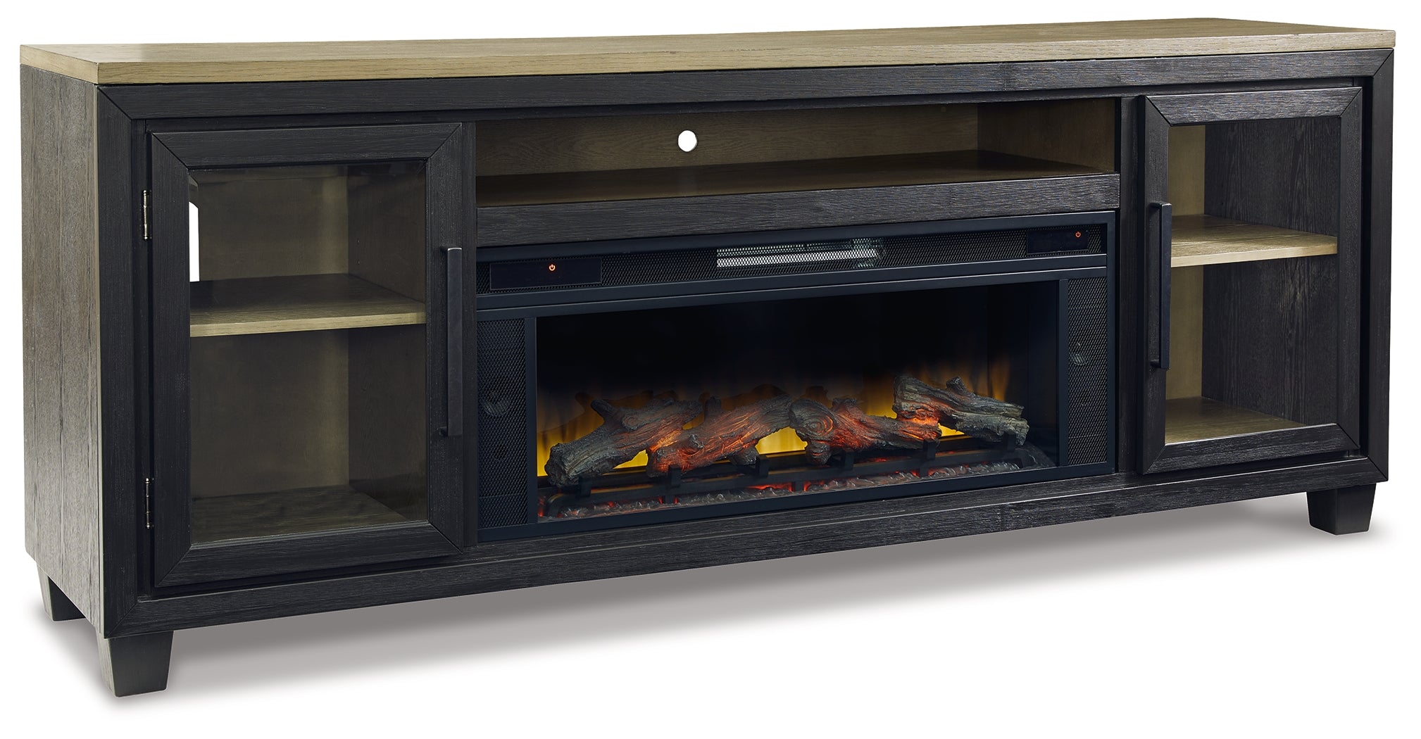 Furniture City Laplace - Ashley Furniture - Foyland 83" TV Stand with Electric Fireplace - 83" TV Stand with Electric Fireplace - W989W1