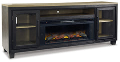 Furniture City Laplace - Ashley Furniture - Foyland 83" TV Stand with Electric Fireplace - 83" TV Stand with Electric Fireplace - W989W1