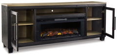 Furniture City Laplace - Ashley Furniture - Foyland 83" TV Stand with Electric Fireplace - 83" TV Stand with Electric Fireplace - W989W1