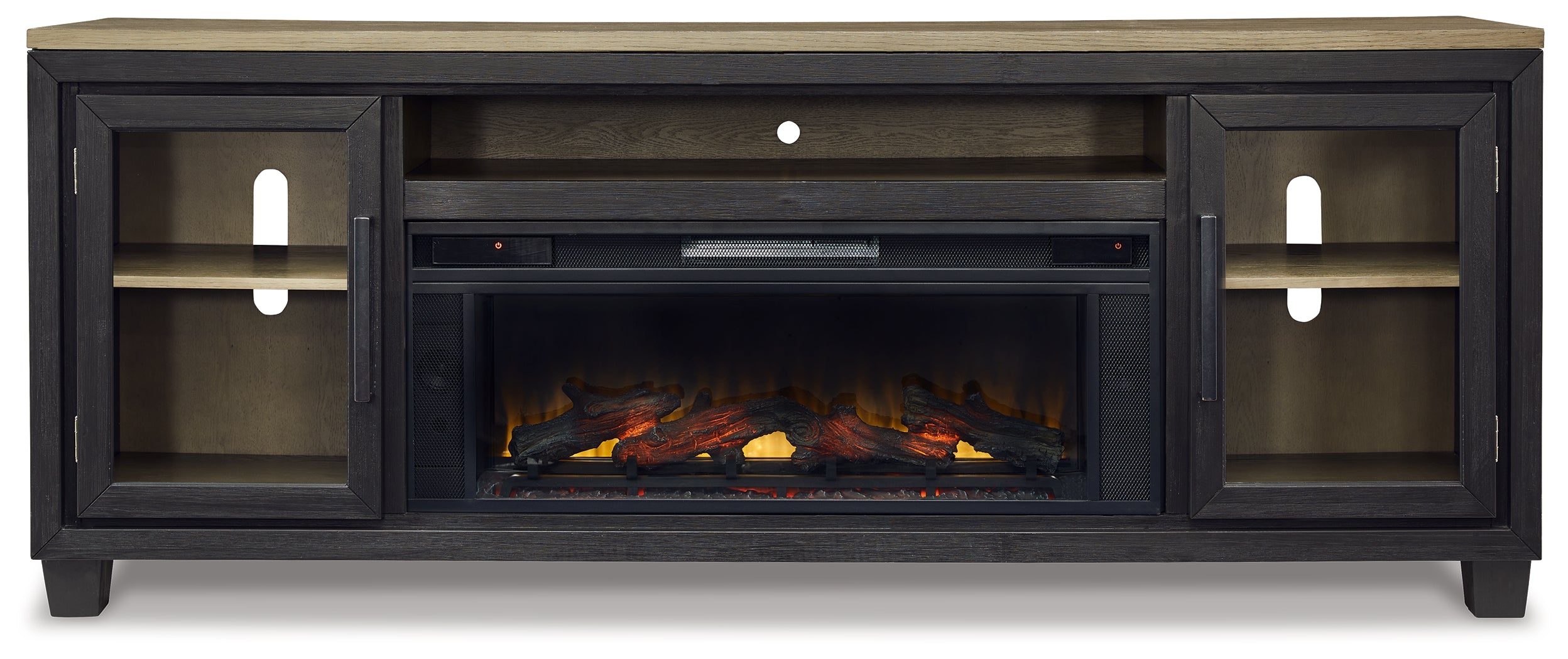 Furniture City Laplace - Ashley Furniture - Foyland 83" TV Stand with Electric Fireplace - 83" TV Stand with Electric Fireplace - W989W1