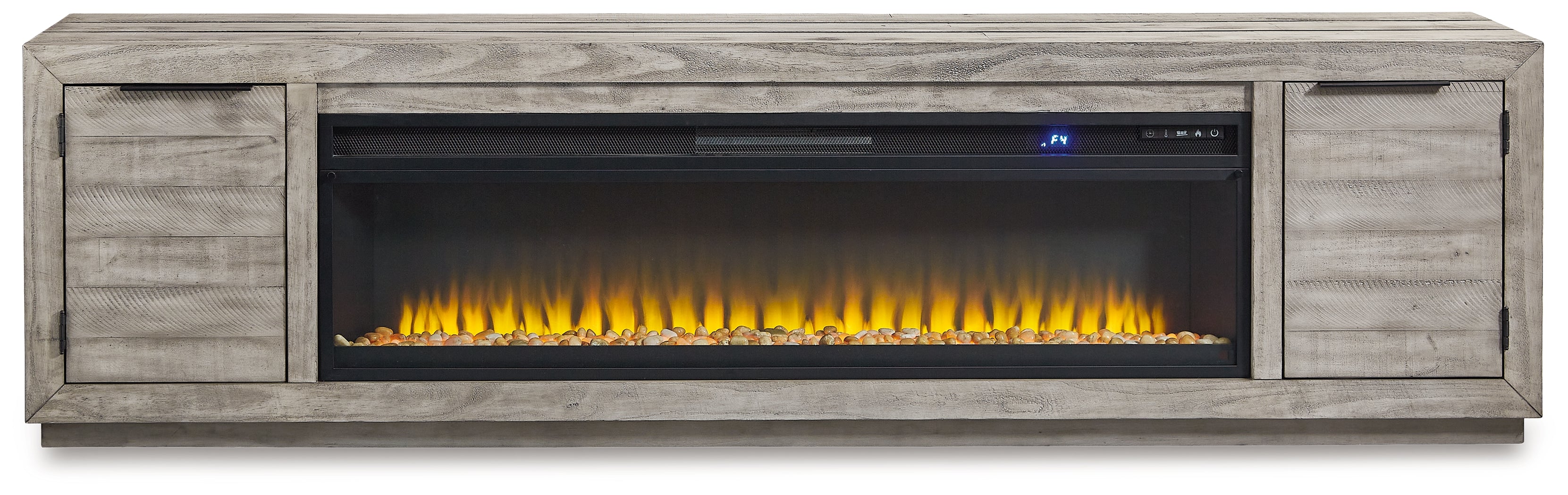 Furniture City Laplace - Ashley Furniture - Naydell 92" TV Stand with Electric Fireplace - 92" TV Stand with Electric Fireplace - W996W1