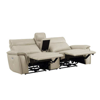 Maroni - Power Double Reclining Loveseat With Center Console And Power Headrests