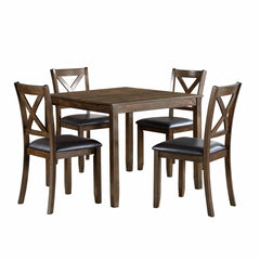 Hazel - 5 Piece Dinette Set - Dark Brown