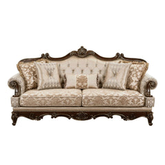 Balthasar - Sofa & Loveseat - Cherry / Beige